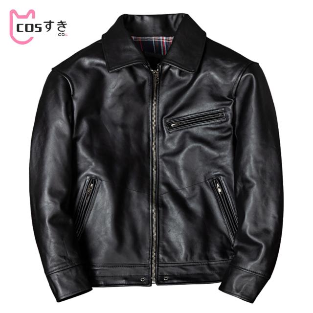 本革ジャケット 茶芯　フライトジャケット レザージャケット 馬革 革ジャン 本革 レトロ　レザーコート メンズ ラペル 高品質 本革ジャケット 茶芯 フライトジャケット レザージャケット 馬革 革